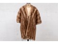 Vintage Ladies Pale Brown Mink Stole  Size M