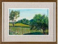 Signed Oil On Mason Board Landscape