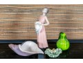 Collection Of 4 Mixed Media Decorative Objects, Including A Lladro Porcelain Girl With Hat