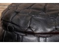 Fabulous Decorative Leather Upholstered Poof Ottoman