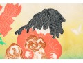 Motoi Oi (Jap. Am. 1910-2004) Retro Woodblock Print Girl Puppies