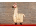Fantastic Artisanal Carved And Painted Wooden Alpaca