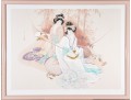 Ayers Over-sized Numbered Limited Edition Litho Geisha With Shamisen