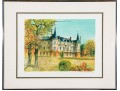 Claude Grosperrin (French, 1936-1977)  Pencil Signed Artist Proof Of A Chateau