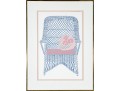 Katherine E. Parker (Am. 1949 - 2004) Pair Of Signed & Numbered Wicker Chair Lithographs