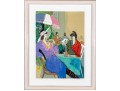 Isaac Maimon (Israeli, B. 1951) Signed Artist Proof Women At Outdoor Cafe 