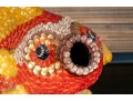 Decorative Mixed Media Marine Sculpture With Fish, Made In Thailand