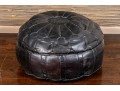 Fabulous Decorative Leather Upholstered Poof Ottoman