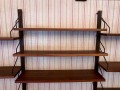 Handsome Mid Century Modern Wall Mounted Shelving Unit