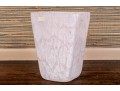 Italian Made Decorative Marbled Glass Bin Or Vase 
