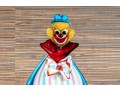 Playful Veteria Pitau Italian Made Polychrome Glass Clown