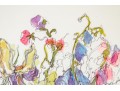Rodin Decorative Floral Stil Life Print Titled Anemones #1
