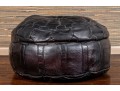 Fabulous Decorative Leather Upholstered Poof Ottoman