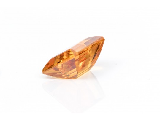 Loose Stone: One Rectangular Cut Dark Citrine, 10.25 Cts.