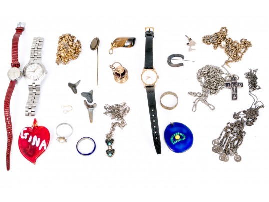 Collection Of Fashion Jewelry, Watches And Charms