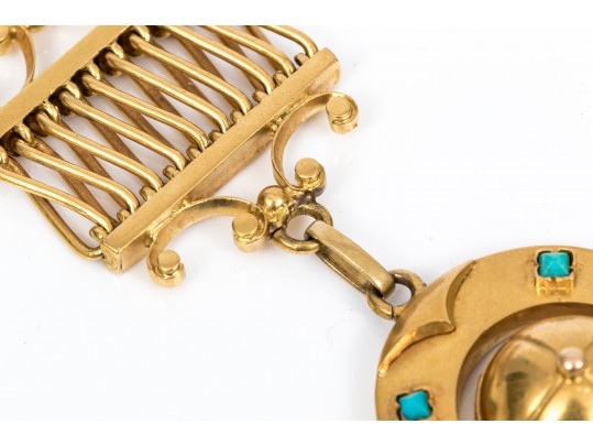 18K Lucky Horseshoe Watch Chain