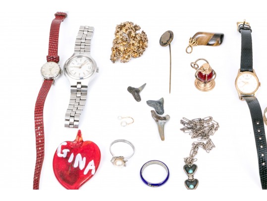 Collection Of Fashion Jewelry, Watches And Charms