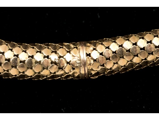 An 18K Yellow Gold Fancy Link Necklace