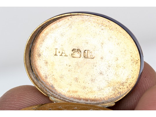 Two Vintage Gold Pill Boxes, 14K And 18K