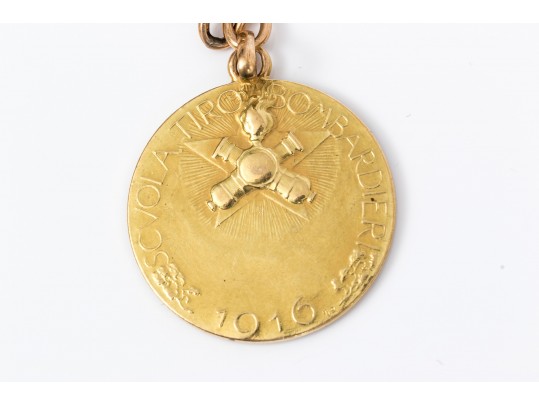 18K Watch Fob And Medallion