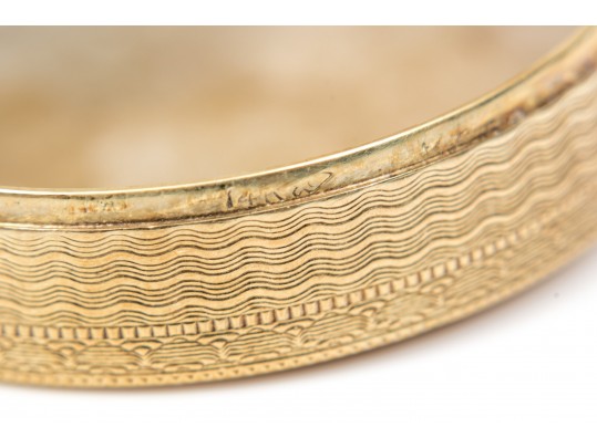 Two Vintage Gold Pill Boxes, 14K And 18K