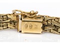 18k Yellow Gold Handsome Woven Basket Weave Bracelet