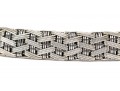 18k White Gold Handsome Woven Basket Weave Bracelet