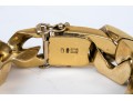 18k Yellow Gold Chunky Wide Chain Link Bracelet