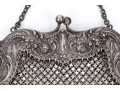 Elegant Sterling Silver Vintage Mesh Hand Bag