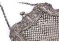 Elegant Sterling Silver Vintage Mesh Hand Bag