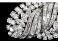 Platinum And 14k Magnificent Diamond Dress Clip/Brooch, Approximately 9.18 TCW