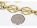 An 18K Yellow Gold Fancy Link Necklace