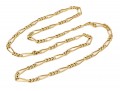 Simple 18K Figaro Chain Eternity Necklace