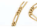 Simple 18K Figaro Chain Eternity Necklace