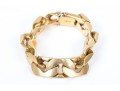 18k Yellow Gold Chunky Wide Chain Link Bracelet
