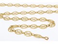 An 18K Yellow Gold Fancy Link Necklace