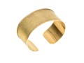 A Vintage 18K Yellow Gold Textured Cuff Bracelet
