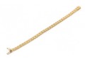 18k Yellow Gold Handsome Woven Basket Weave Bracelet