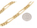 Simple 18K Figaro Chain Eternity Necklace