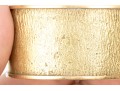 A Vintage 18K Yellow Gold Textured Cuff Bracelet