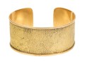 A Vintage 18K Yellow Gold Textured Cuff Bracelet