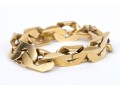 18k Yellow Gold Chunky Wide Chain Link Bracelet