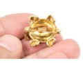 Hidalgo 18k Yellow Gold Charming Blue Enamel Turtle Brooch