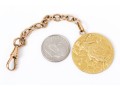 18K Watch Fob And Medallion