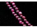 Pretty Four Strand Garnet Bead Torsade Bracelet, Short Length