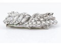Platinum And 14k Magnificent Diamond Dress Clip/Brooch, Approximately 9.18 TCW