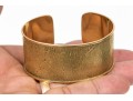A Vintage 18K Yellow Gold Textured Cuff Bracelet