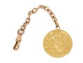18K Watch Fob And Medallion