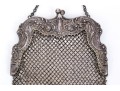 Elegant Sterling Silver Vintage Mesh Hand Bag