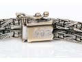 18k White Gold Handsome Woven Basket Weave Bracelet